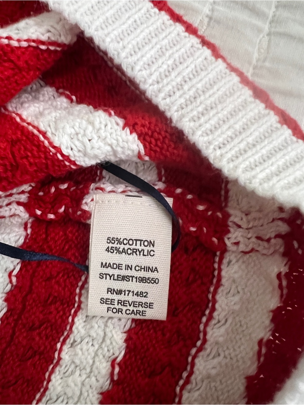 moon & madison Patriotic Knit Tank Top - Red, White & Navy - Picture 3 of 5